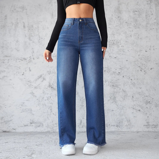 Retro Straight Jeans Pants