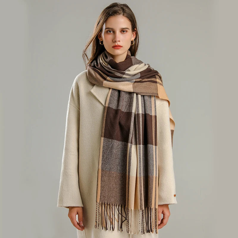 Women's Warm Cashmere Blanket Scarf