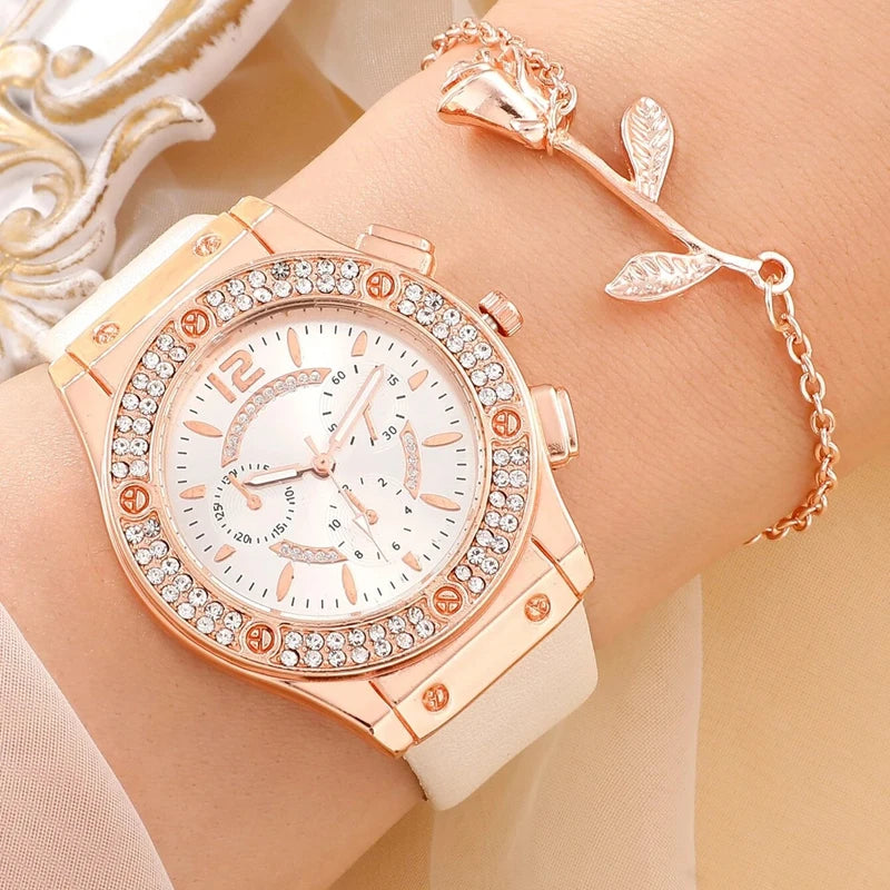 2 Piece Luxury Bracelet Watch