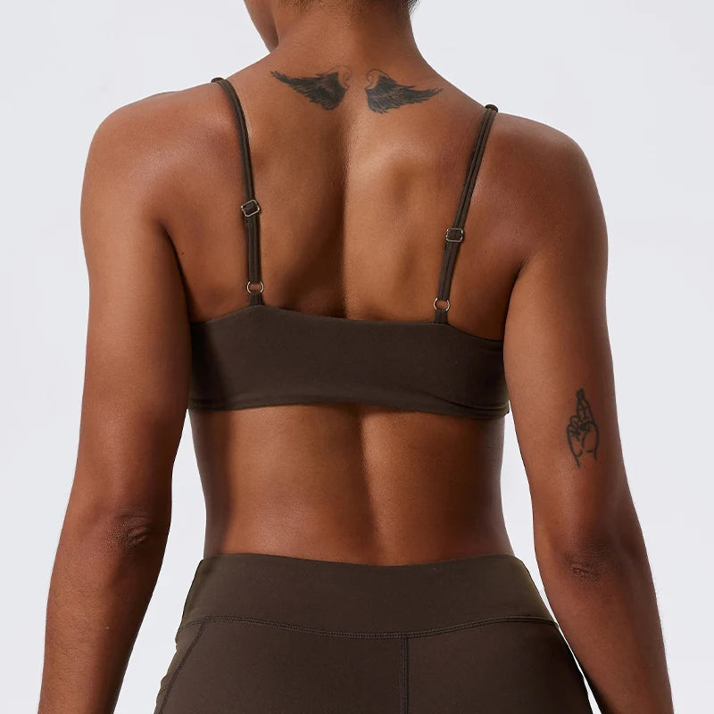 Sports Bra Shockproof Push Crop Top