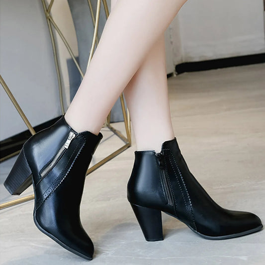 Retro Leisure Ankle Heels