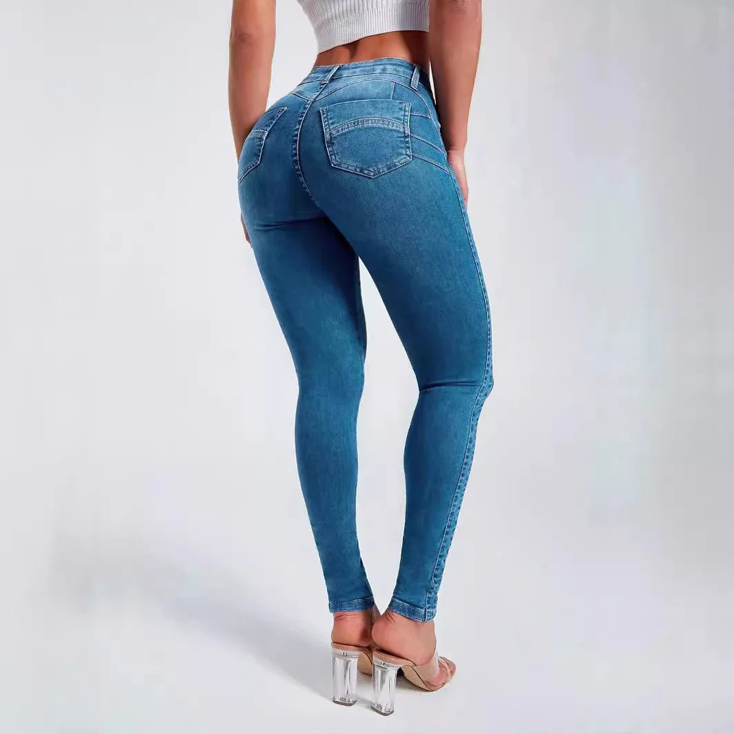 High Waist Stretch Jeans