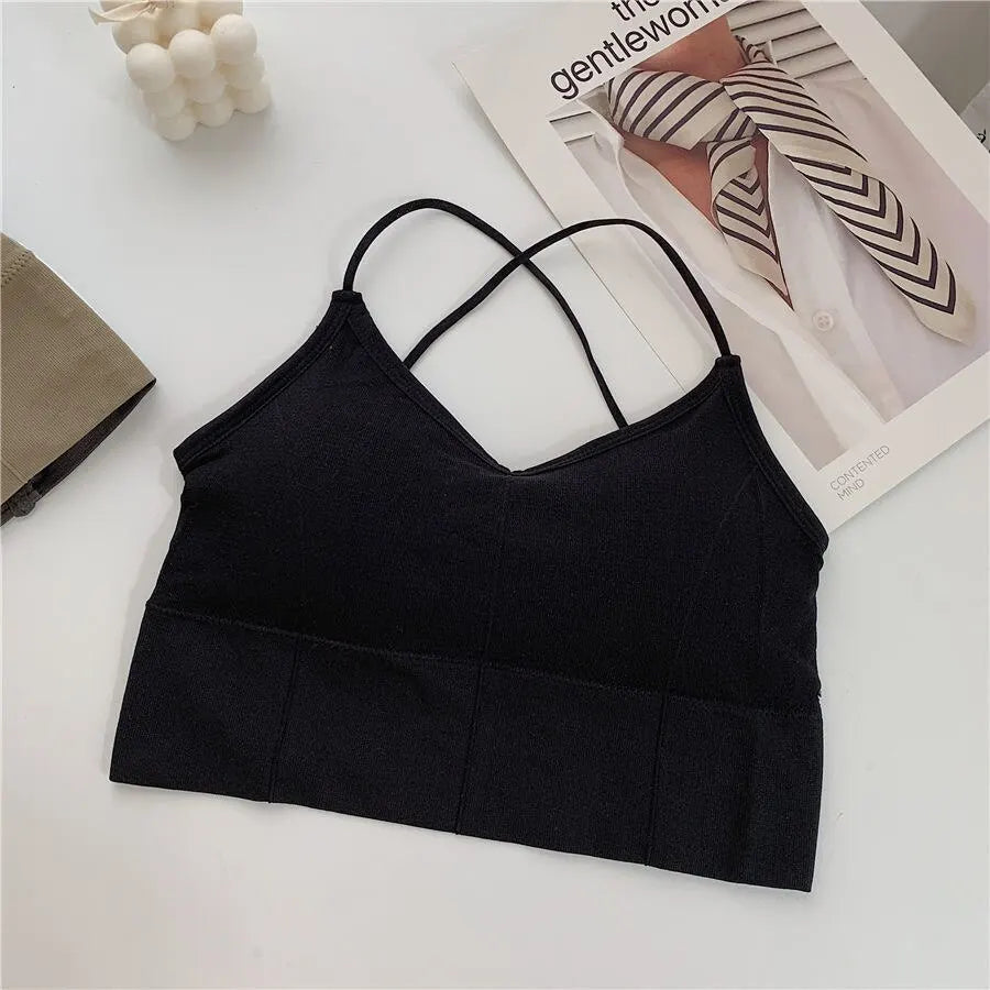 Cross Strap Sports Crop Top