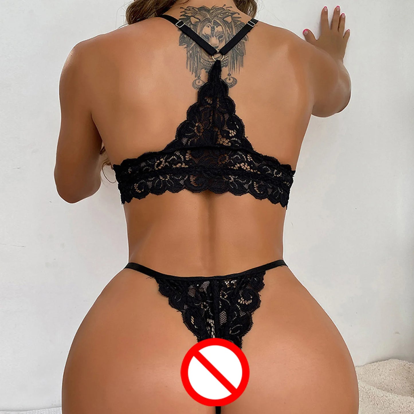 Mesh Transparent Erotic Lingerie Crop Top