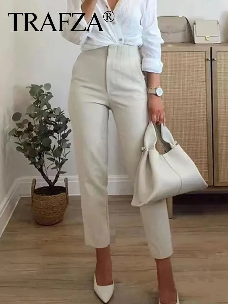 Women's Solid Trousers