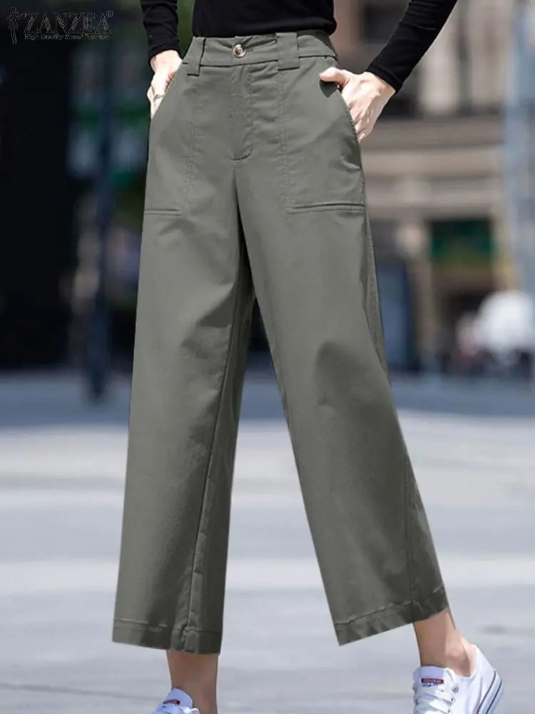 Women's Straight Long Trousers