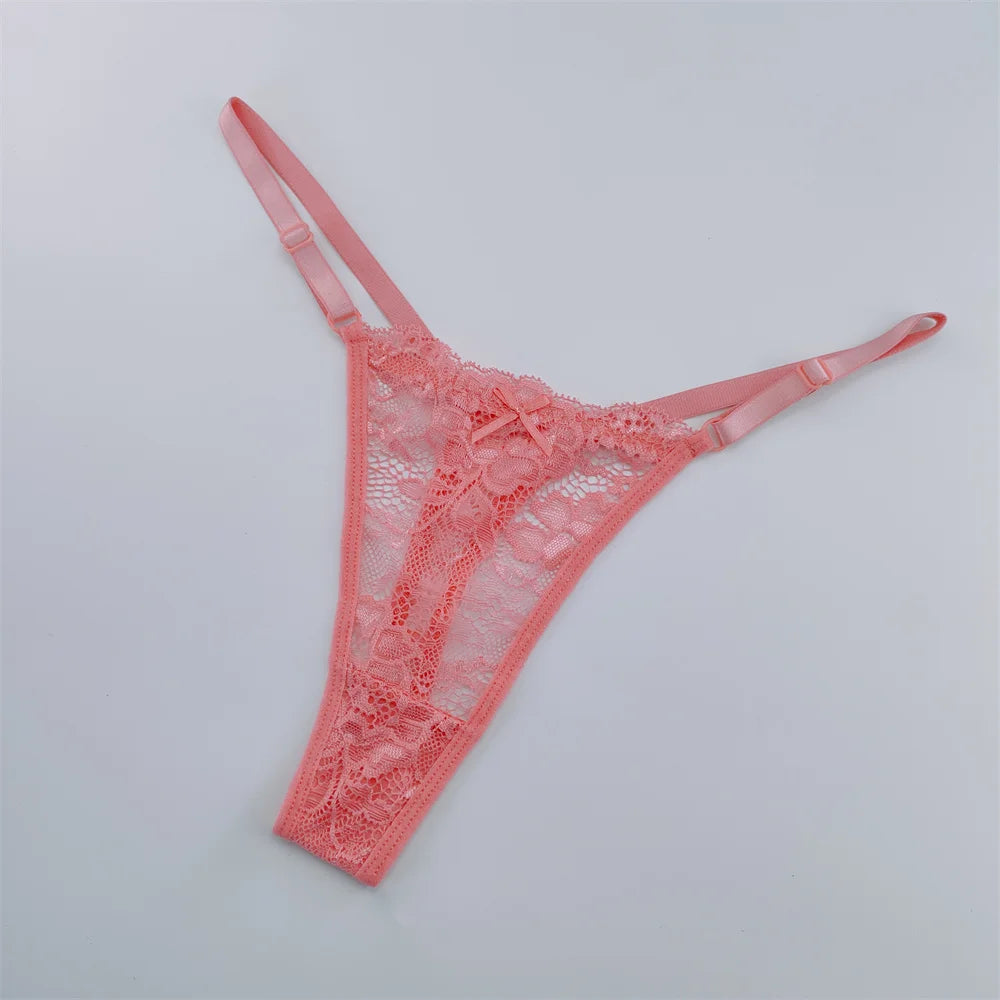 3Pcs Lace Thongs Lace