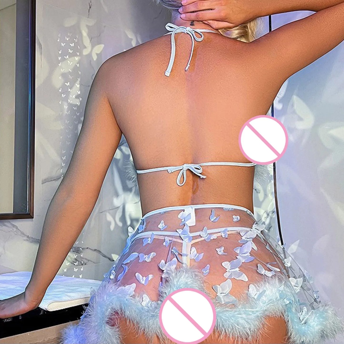 Sexy Trimmings Lingerie Bra Skirt