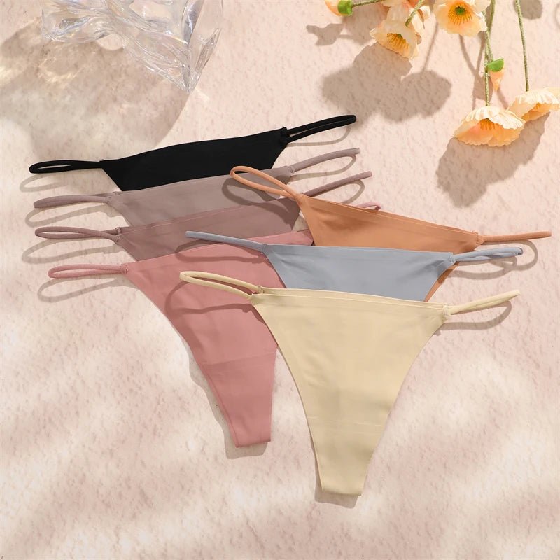 3Pcs Seamless Thongs Pants