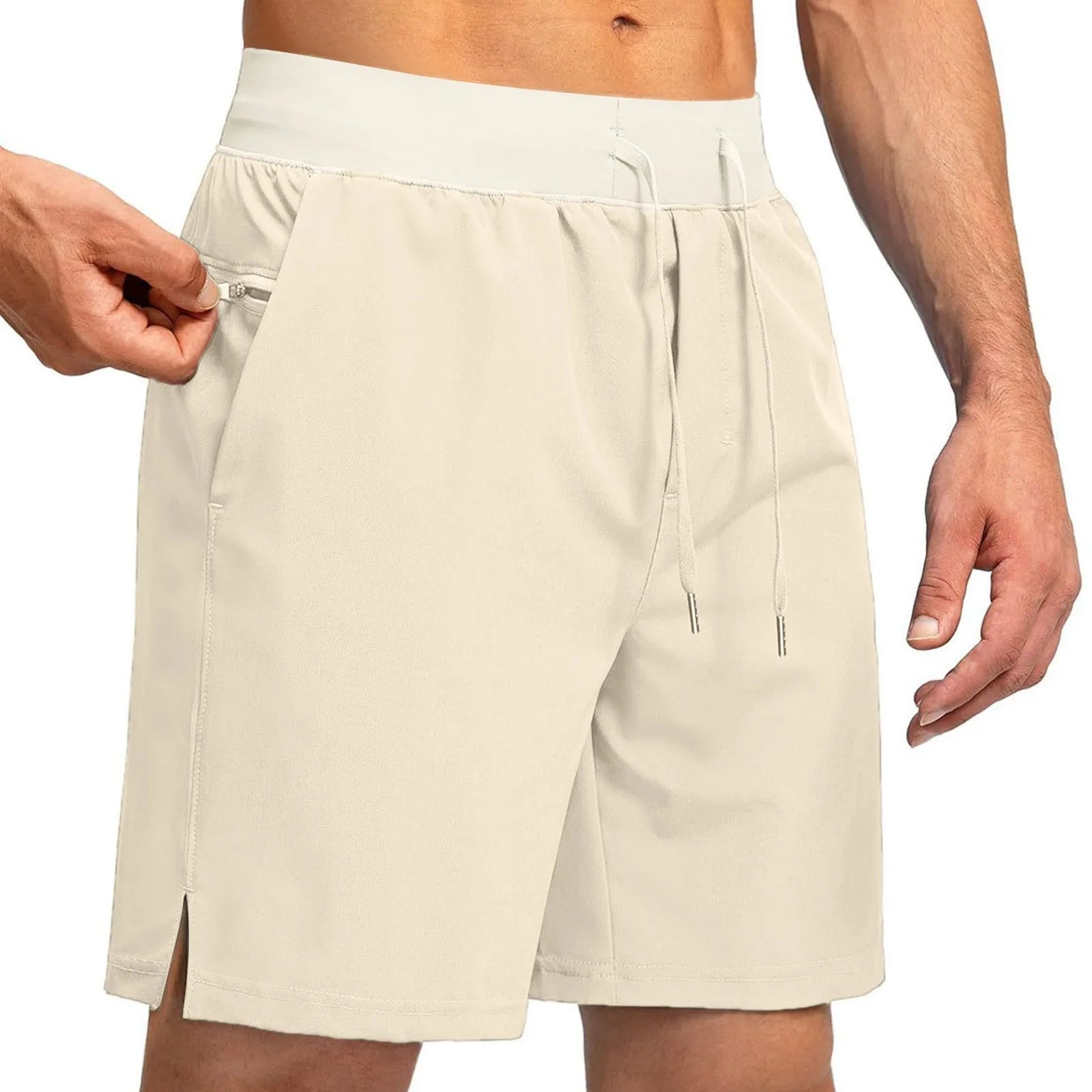 Breathable Sports Men's Soild Shorts