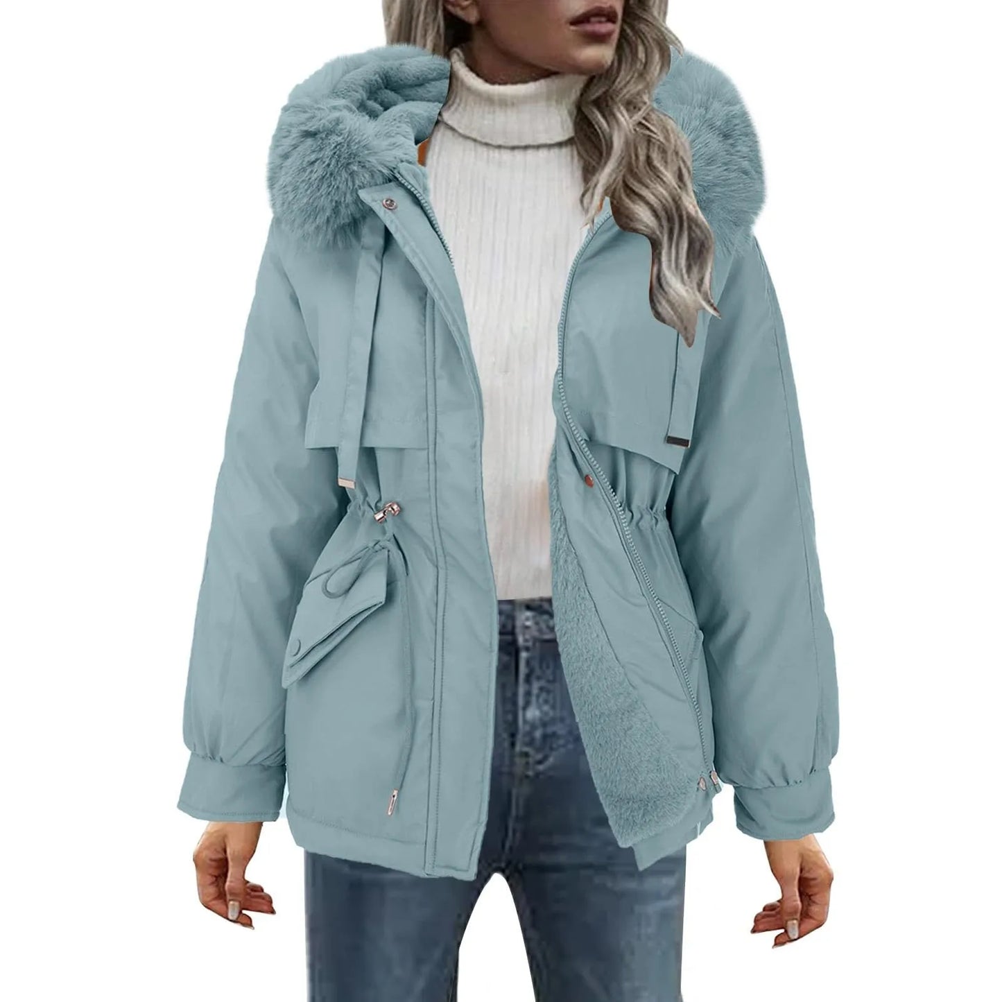 Snow Wear Medium Coat For Women