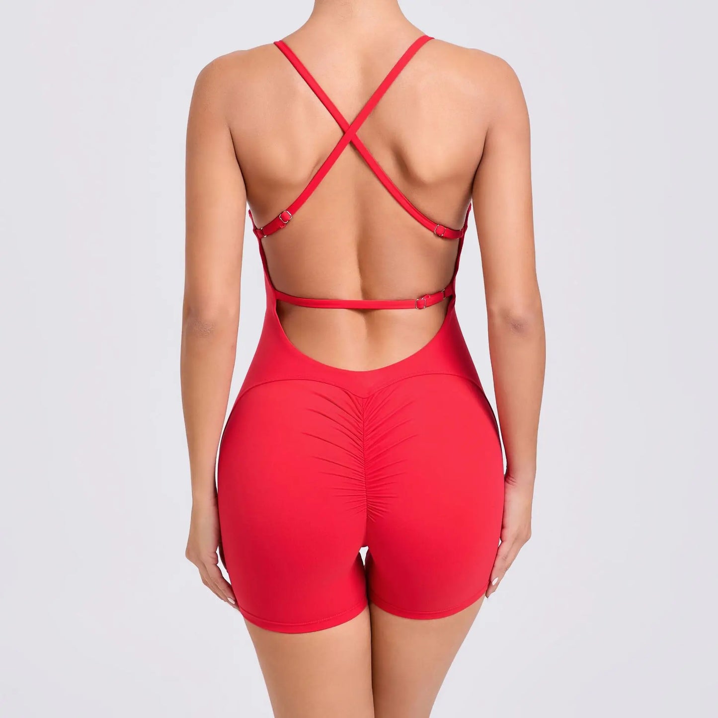 Backless One-Piece Suit Workout Jumpsuit