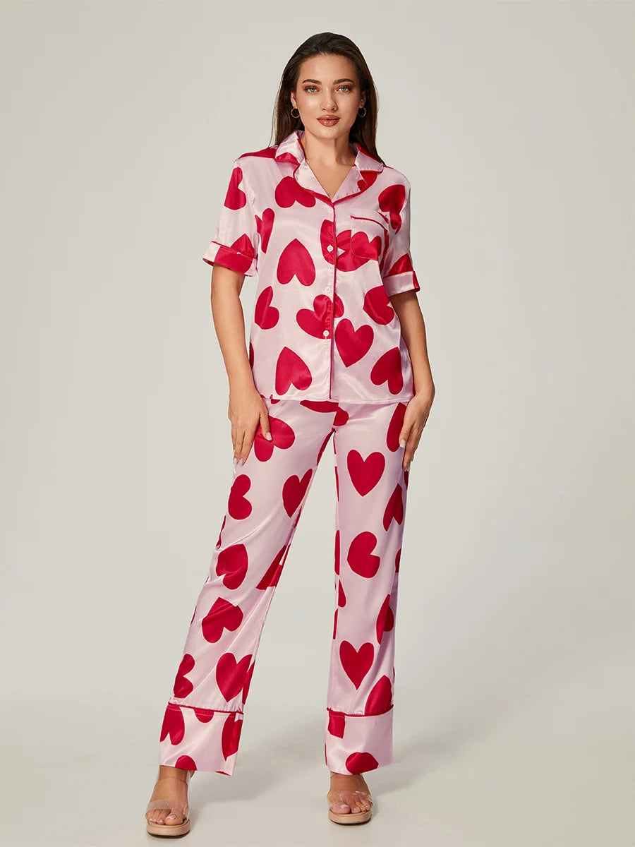 Pajama Set Heart Pants