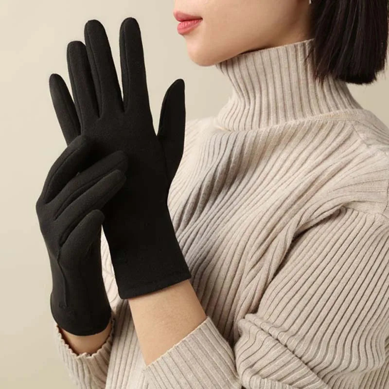 Autumn Winter Velvet Warm Gloves