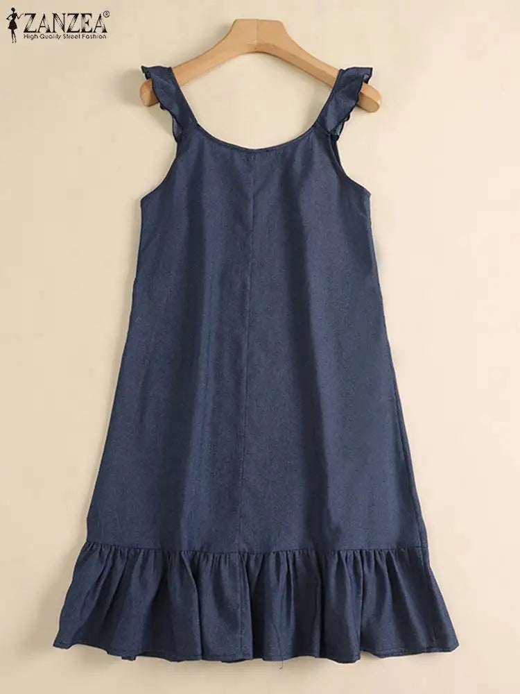 Summer Denim Style Sundress