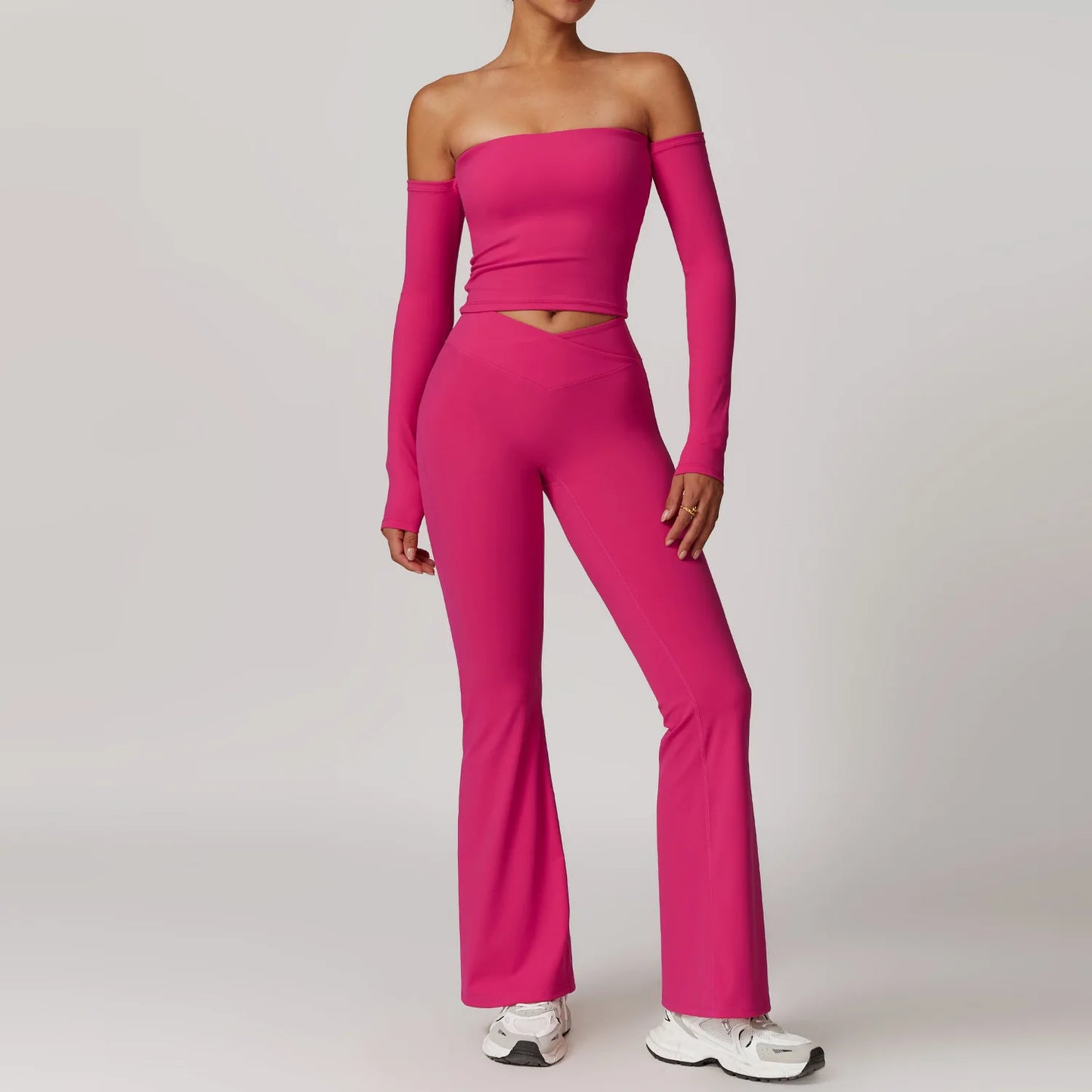 Casual Flared Sports Suit Pants