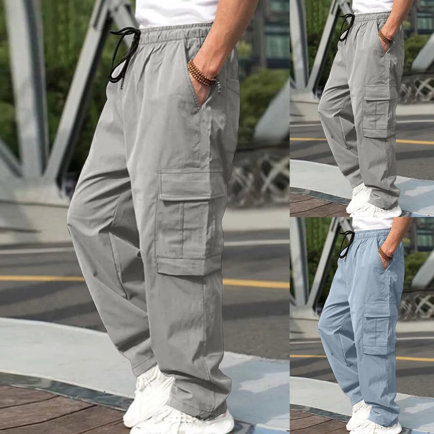 Vintage Oversized Cargo Parachute Pants