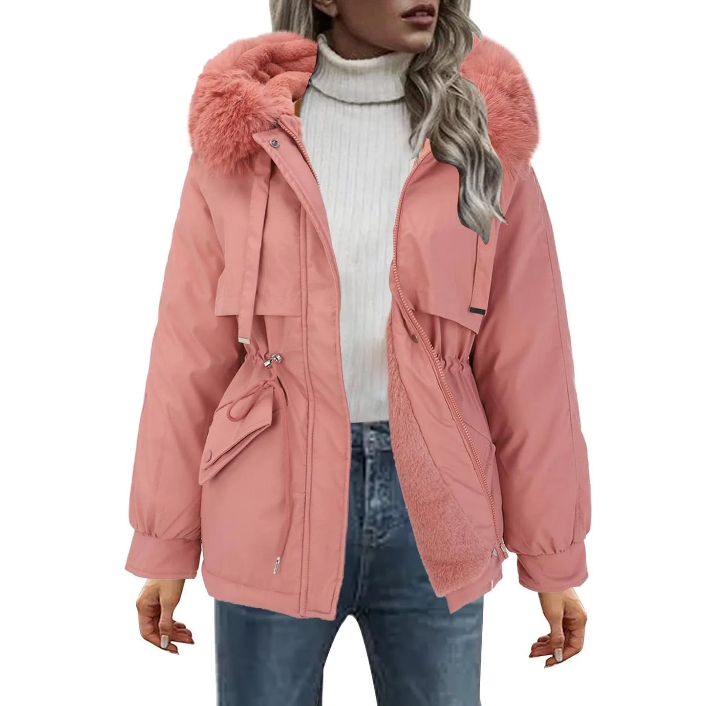 Snow Wear Medium Coat For Women