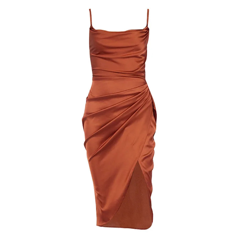 Summer Satin Party Dress