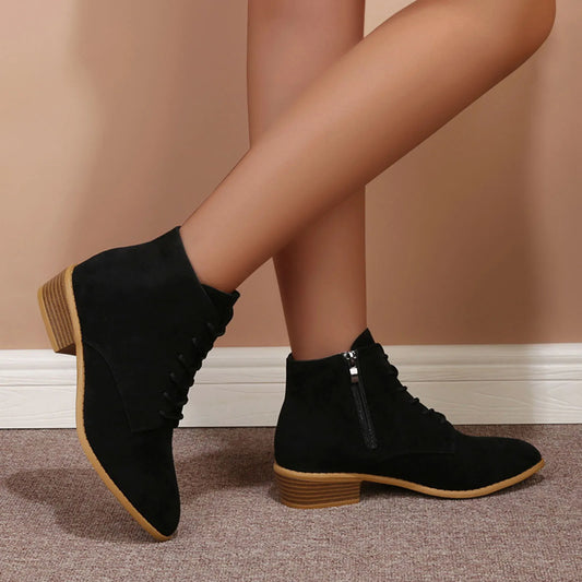 Ladies Fashion Ankle Boot Solid