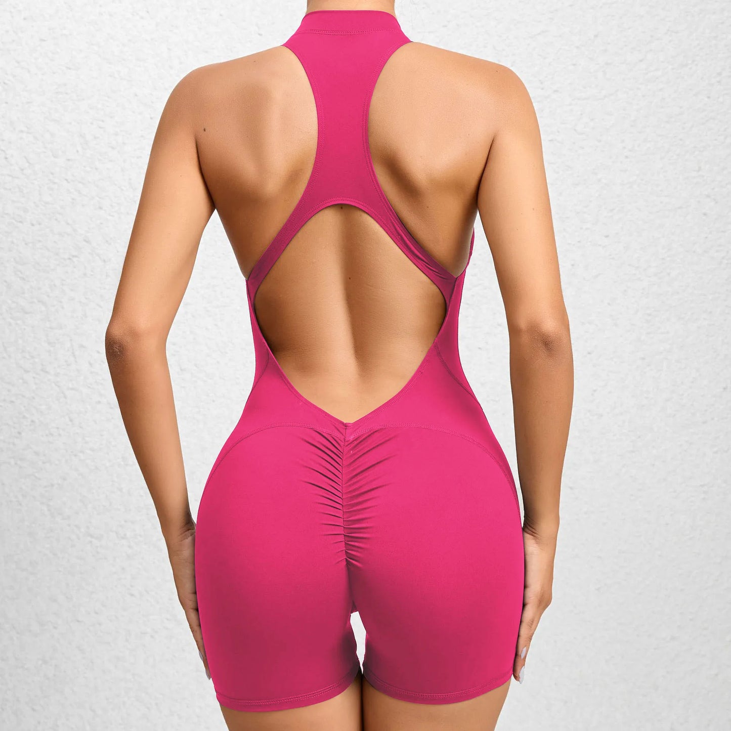 Short Sports Sleeveless Gym Jumpsuit