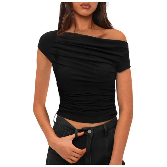 One Shoulder T Shirt