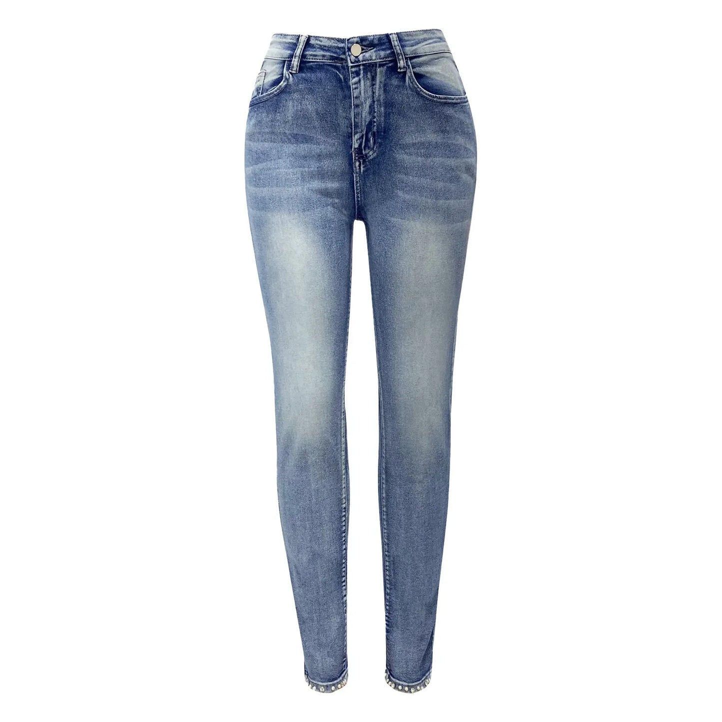 Women's High Waist Denim Pants