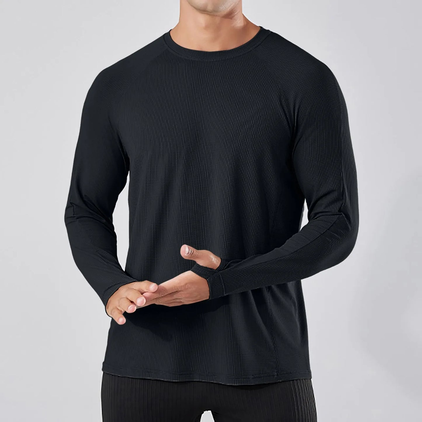 Bottom Silk Long Sleeve Shirt