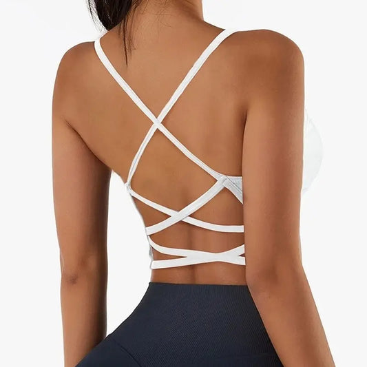 Cross Strap Sports Crop Top