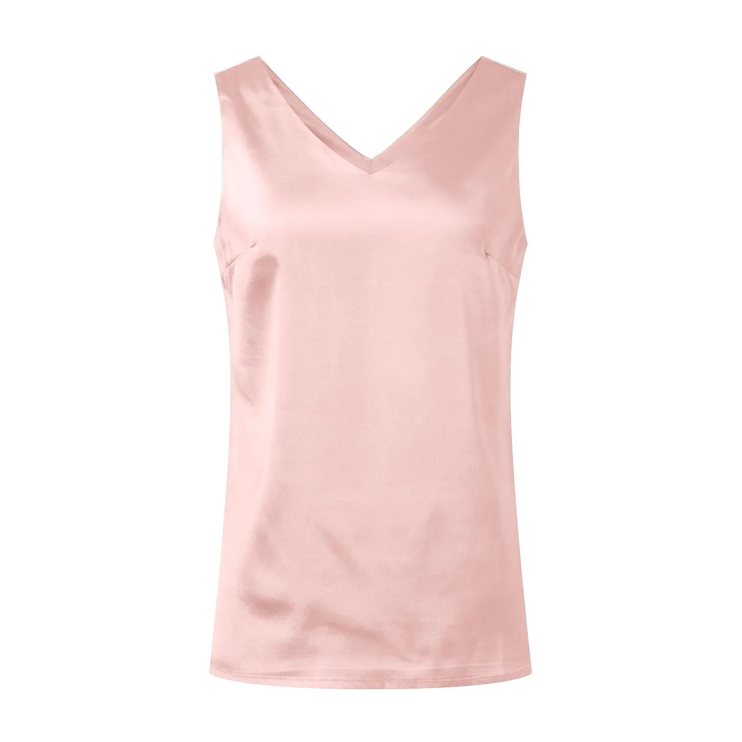 Satin Silk Tank Tops Shirt