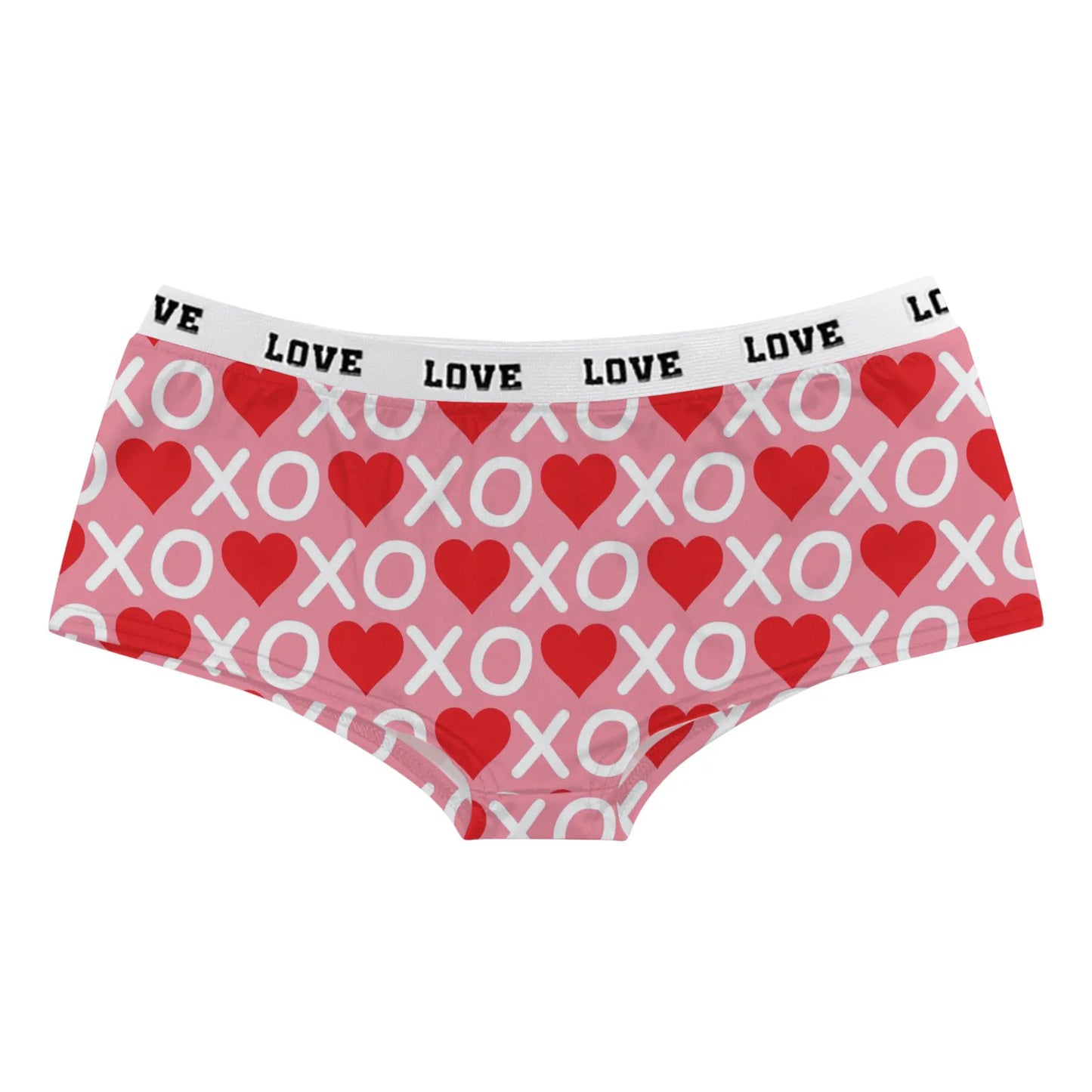 Sexy Lips Print Boxer Pants