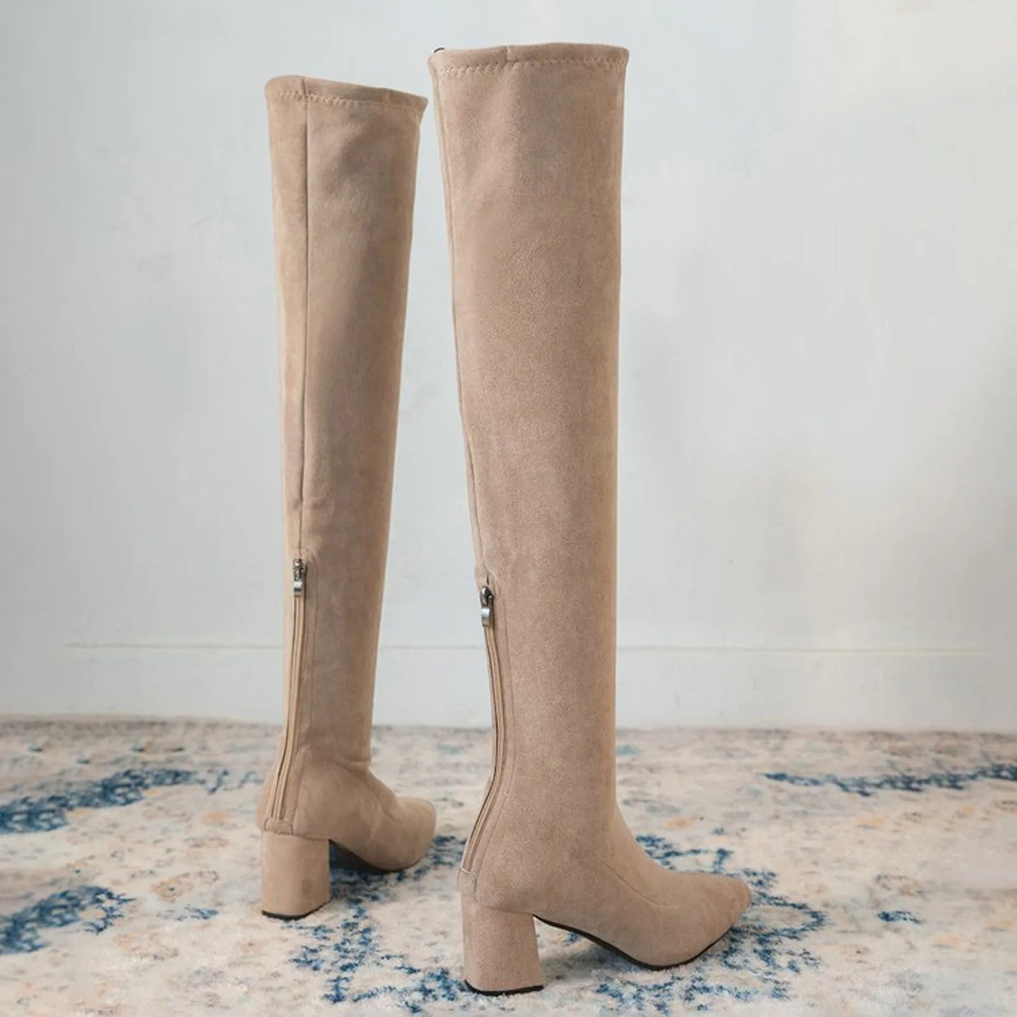 Fashionable Long Boots Suede