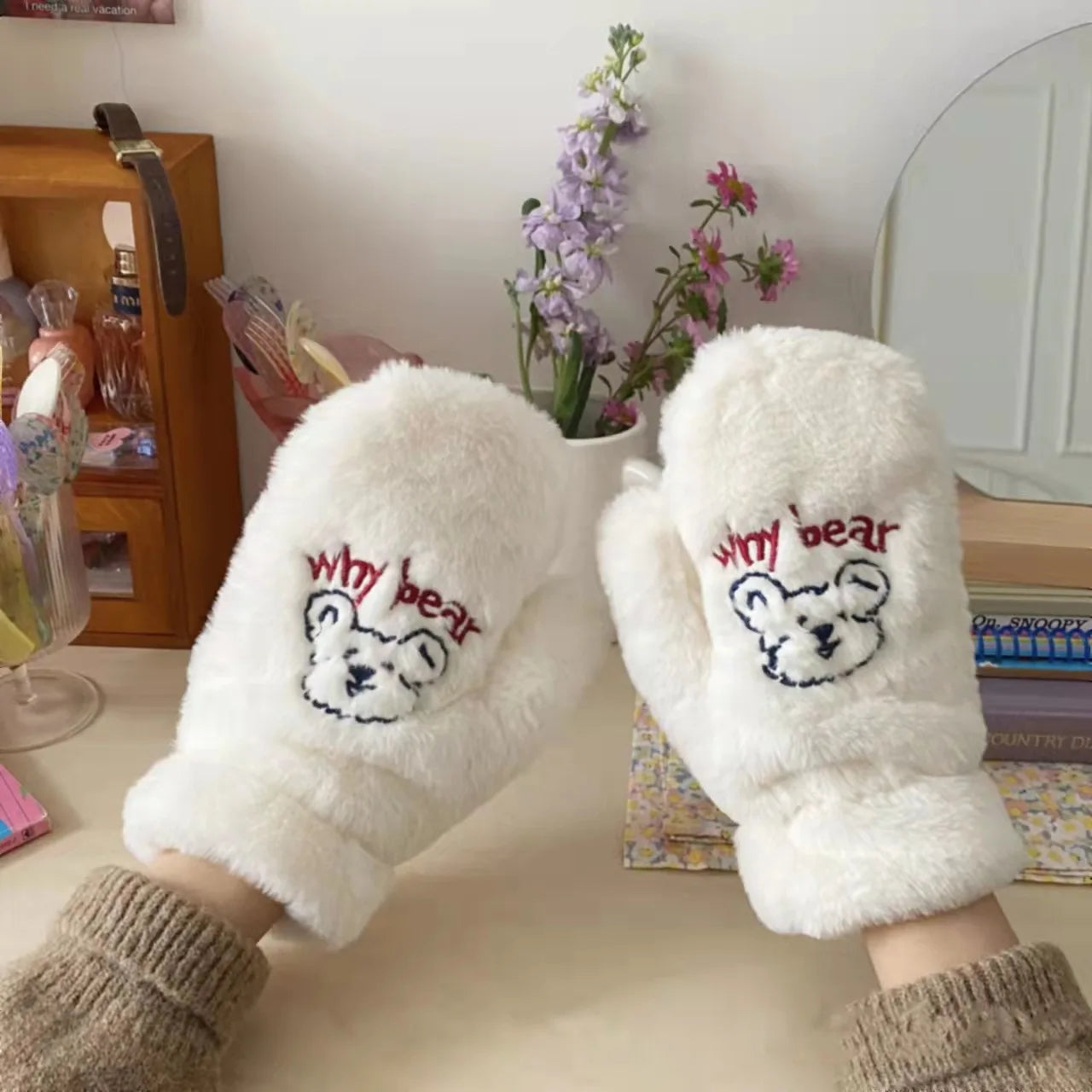 Plush Warm Gloves