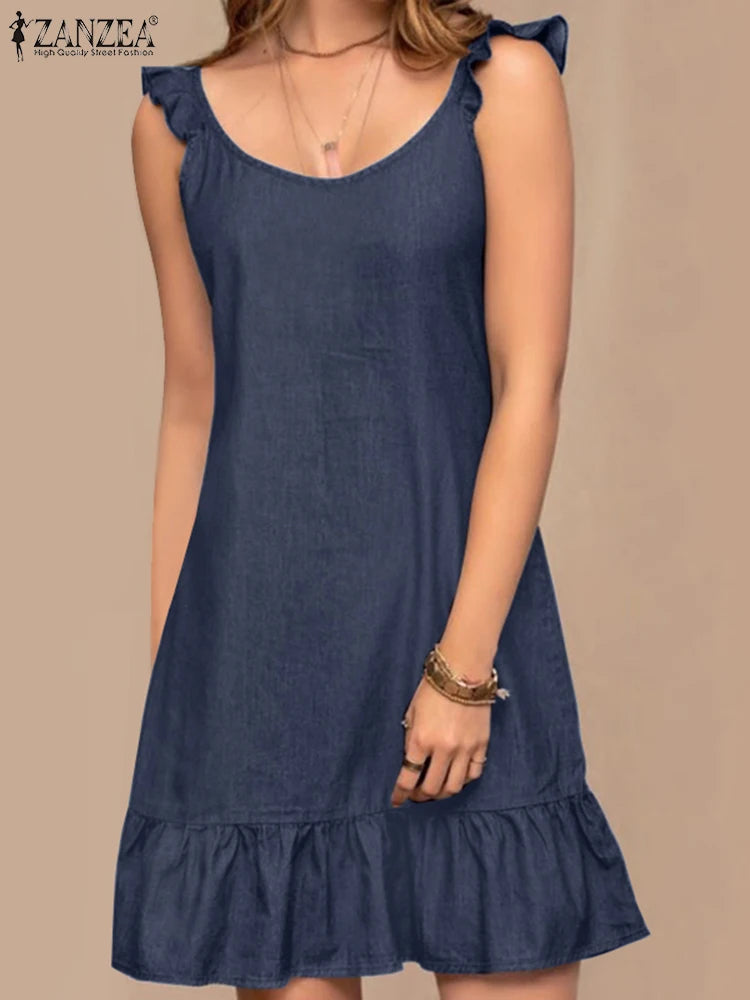 Summer Denim Style Sundress