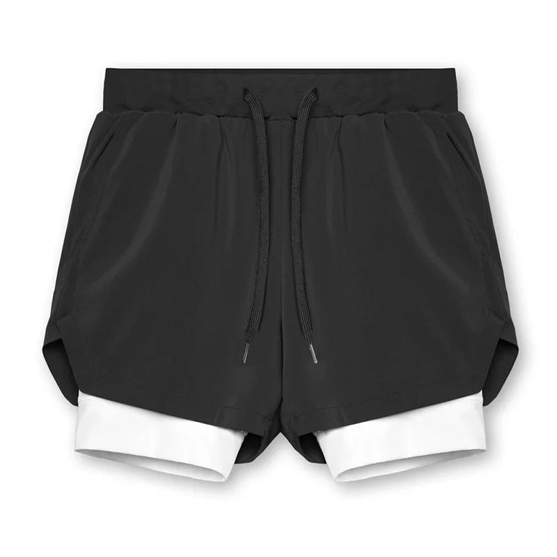 New Breathabledouble Layersport Shorts