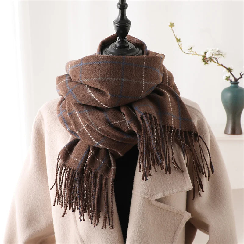 Women's Warm Cashmere Blanket Scarf