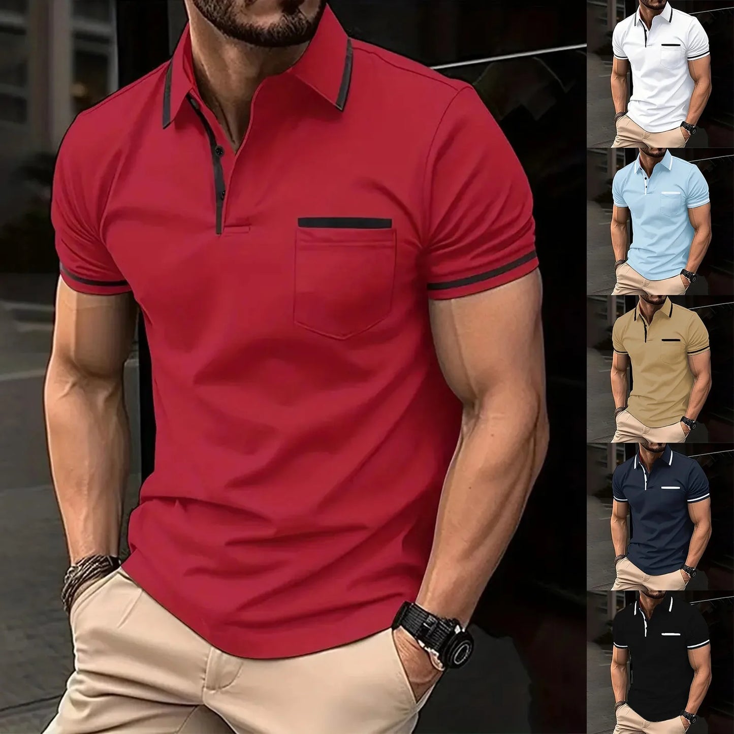 Spring Business Lapel Shirt