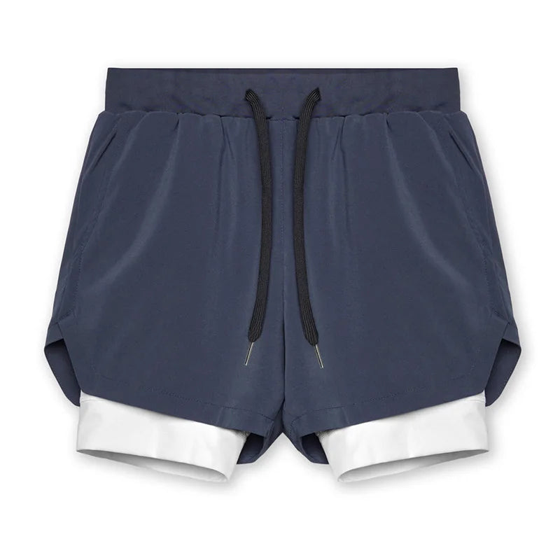 New Breathabledouble Layersport Shorts