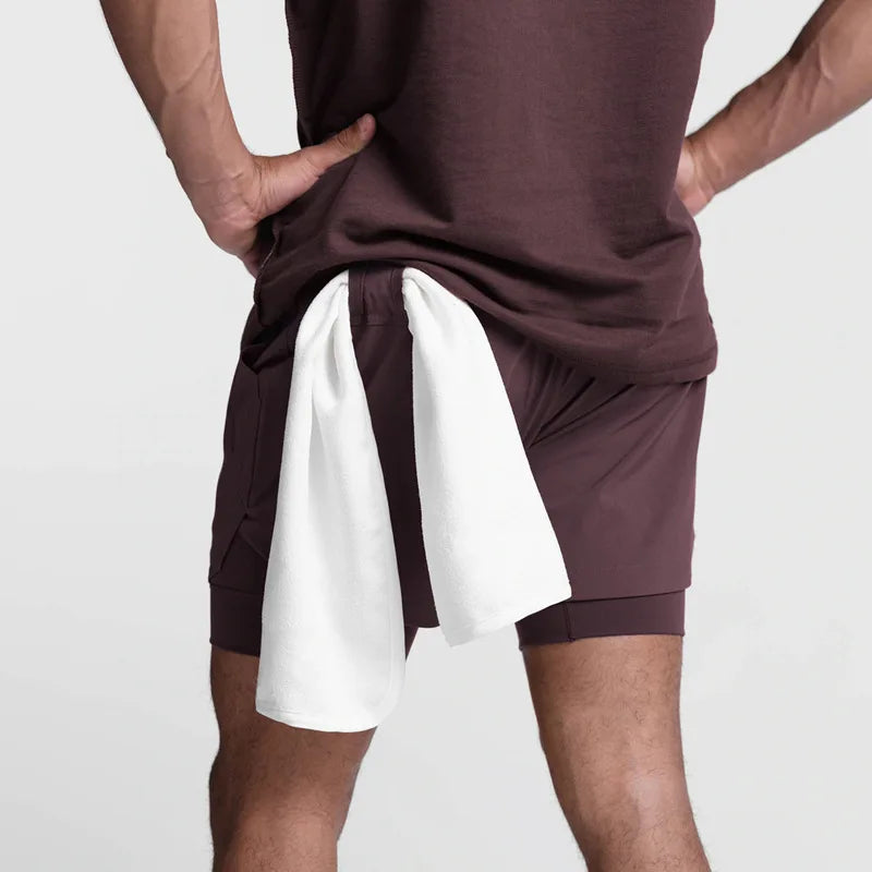 New Breathabledouble Layersport Shorts