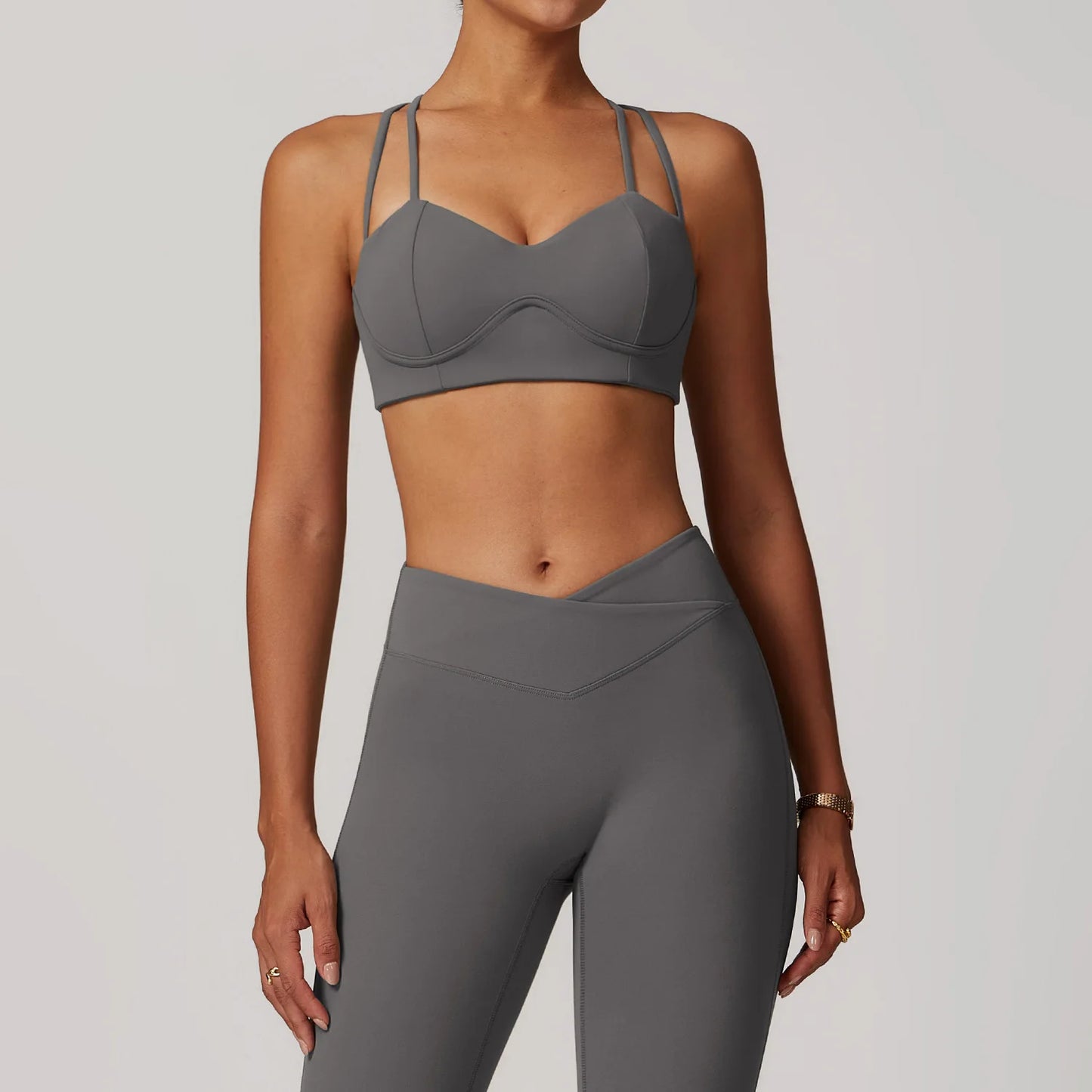 Quick-Dry Yoga Bra Cross Tank Top