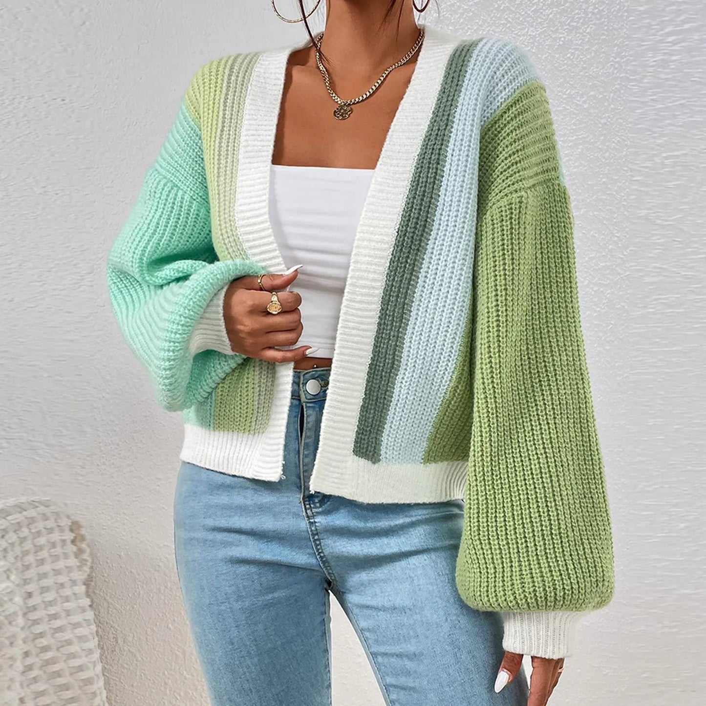 Cardigan Open Front Sweater