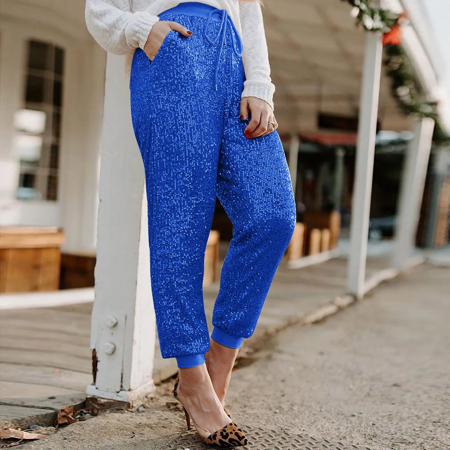 Ssequin Casual Sexy Trousers