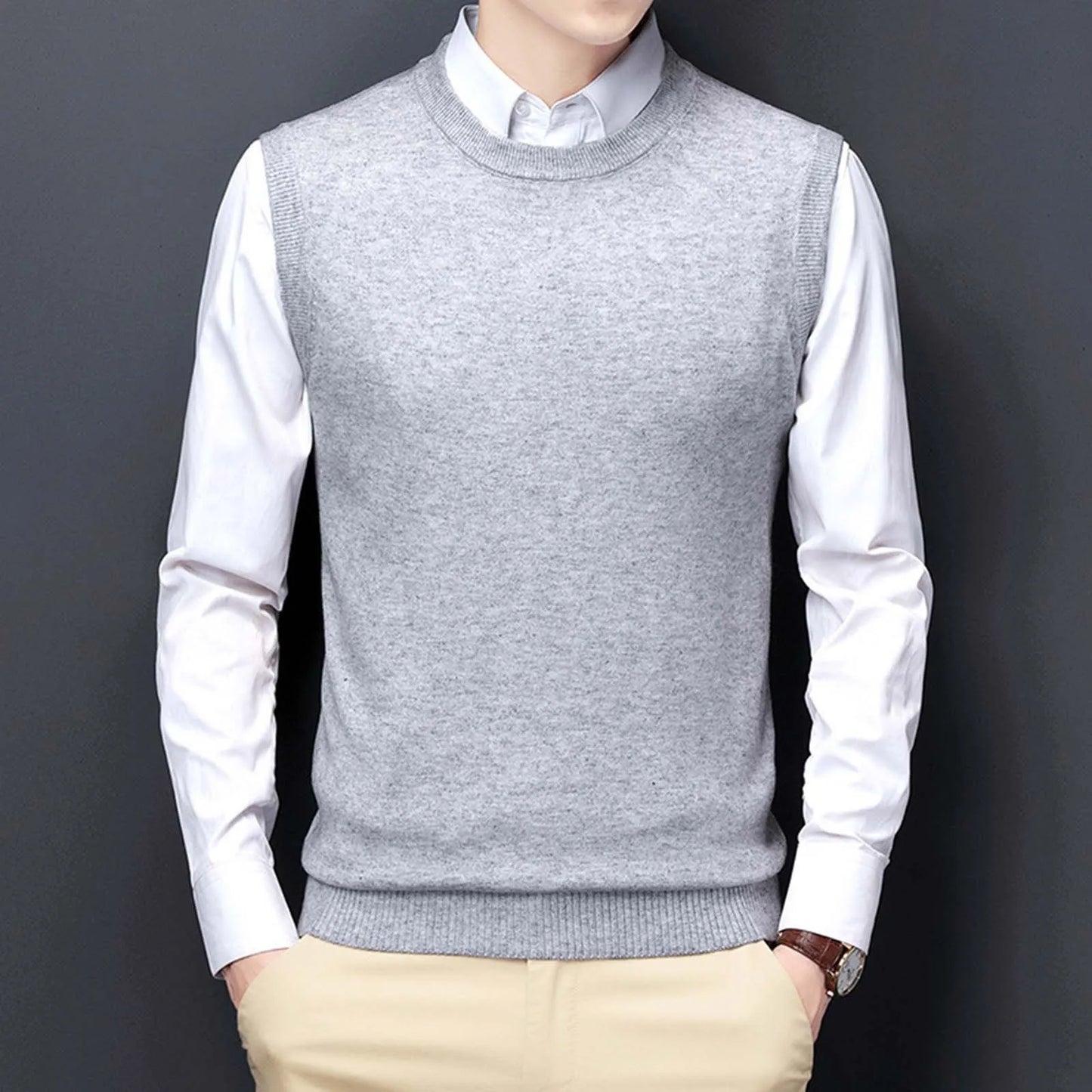 Vest Round Neck Sweater