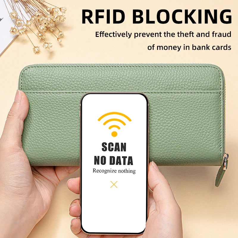 Genuine Leather RFID Wallet