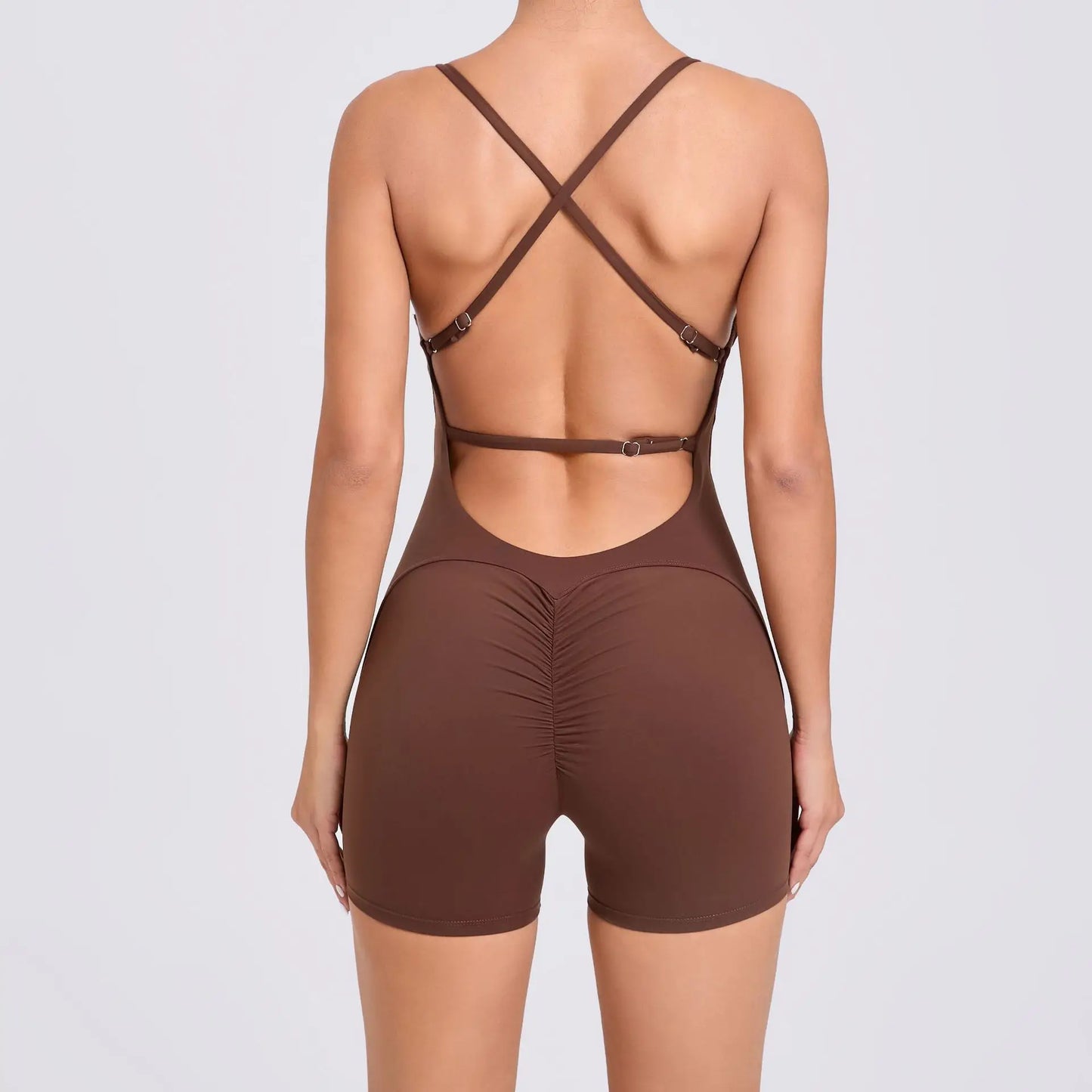 Backless One-Piece Suit Workout Jumpsuit