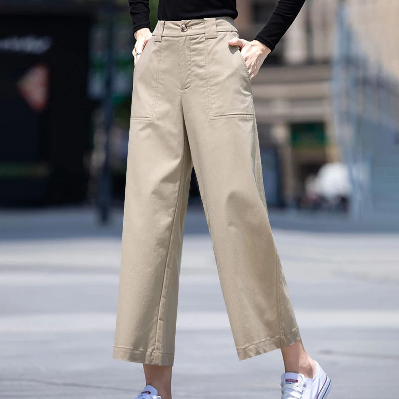 Women's Straight Long Trousers