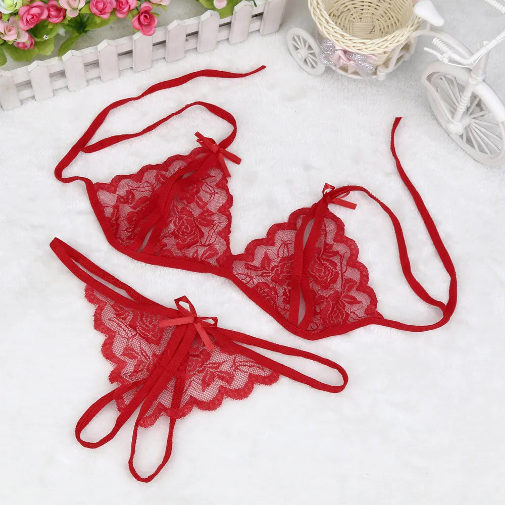 Lace Hollow Out Underwear Bra