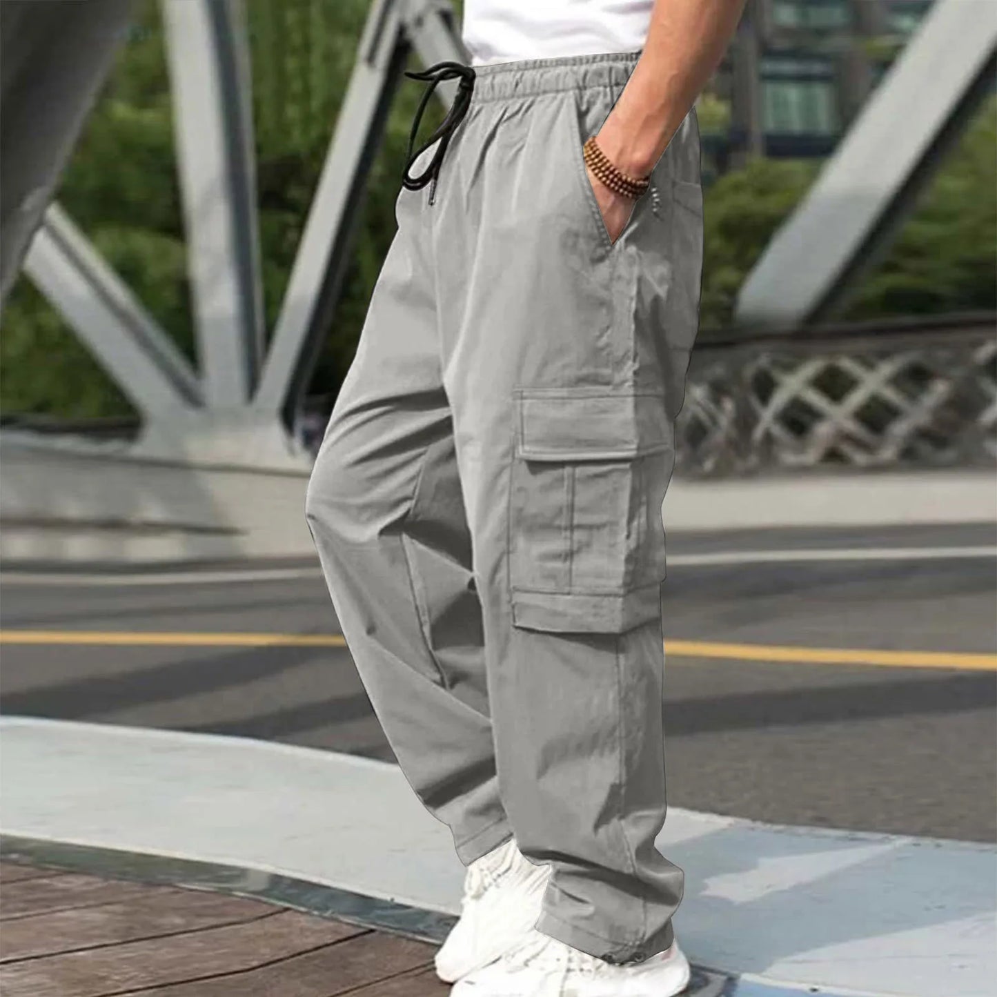 Vintage Oversized Cargo Parachute Pants