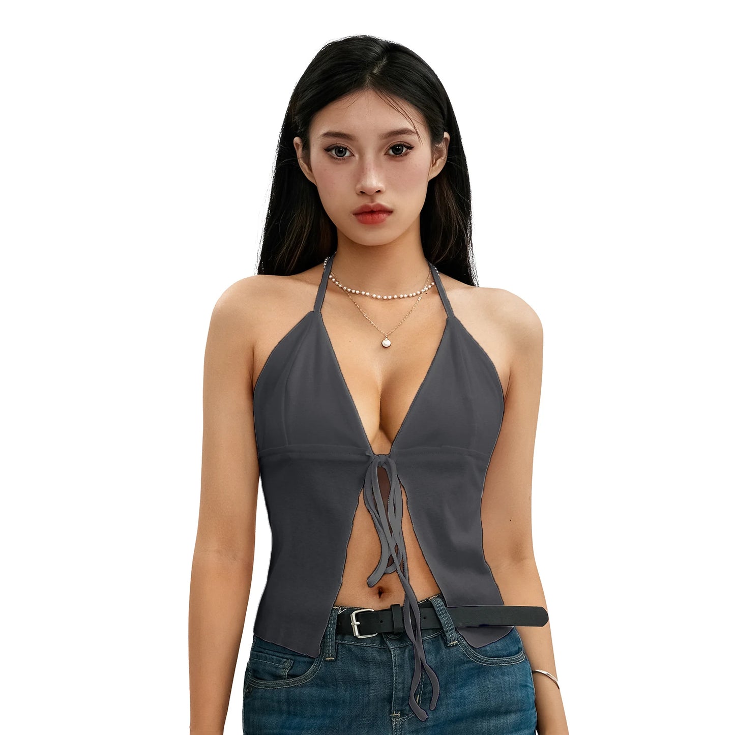 Crop Vest Tops Shirt