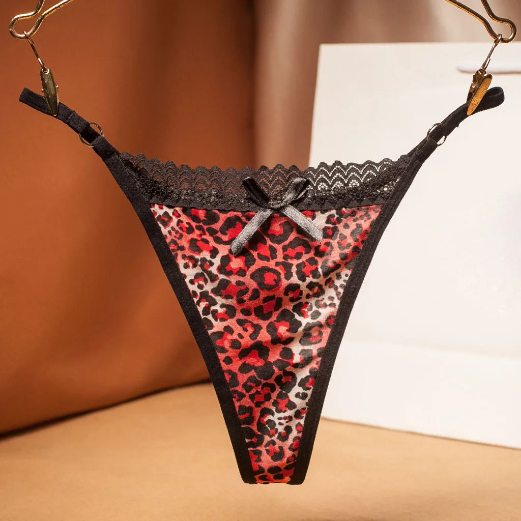 Women's Leopard Print Thong